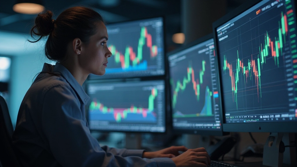 Handelsbildschirm zeigt mehrere Finanzcharts mit Rohstoff-, Währungs- und Aktienpreisen