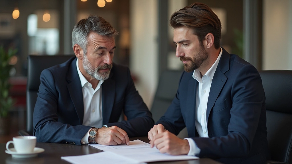 Trainer und Trader bei einer Diskussion über Handelsstrategien und psychologische Techniken in einem modernen Schulungsumfeld