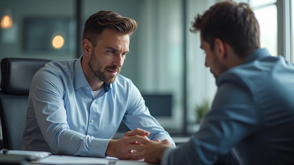 Trader beim Besprechen von Marktstrategien mit Kollegen im modernen Büro