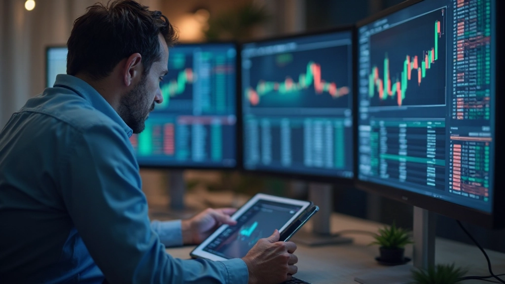 Technische Analyse-Grafiken und Charting-Tools auf Handelsplattform