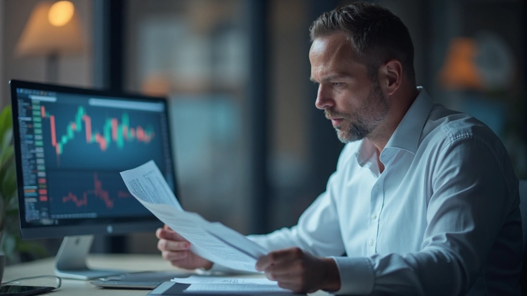 Bildschirm mit fehlgeschlagenem Indikator-Signal während eines Marktschocks, zeigt die Lücken zwischen erwarteten und tatsächlichen Marktbewegungen