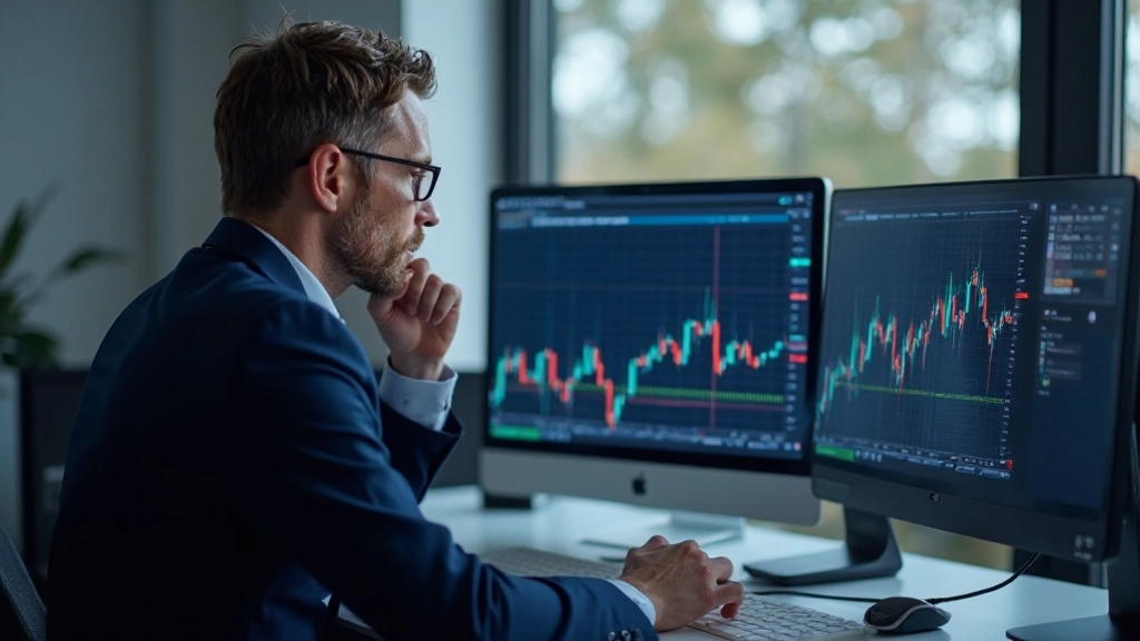 Portfoliomanager analysiert Korrelationen verschiedener Assets in einer Diversifikationsmatrix