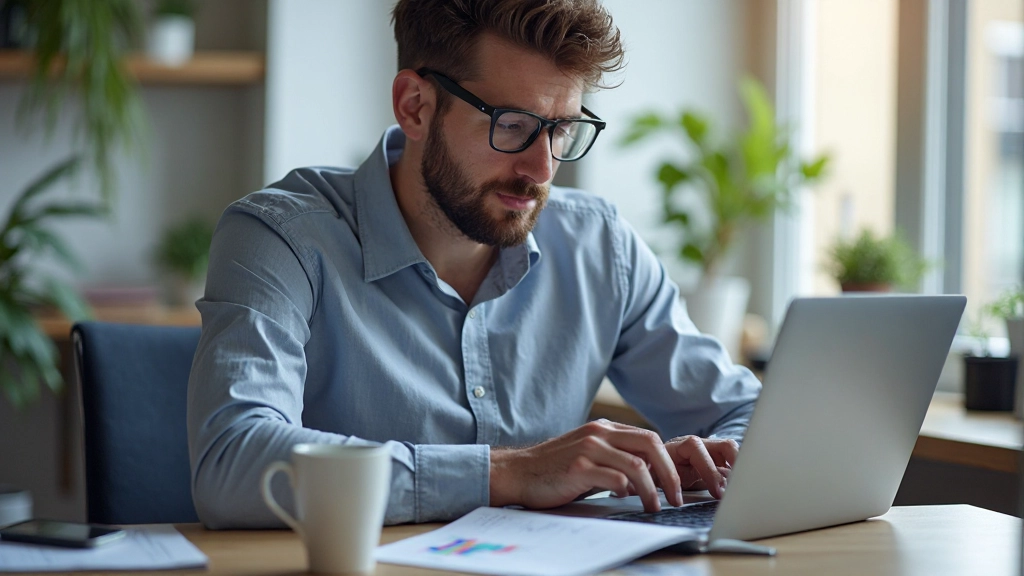 Trader überprüft tägliche Handels-Performance-Metriken und Risiko-Statistiken in detailliertem Bericht