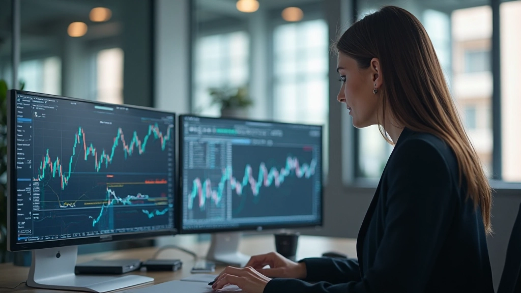 Investor beim Vergleich verschiedener Handelsplattformen und Tools